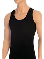 Erkek Atlet Süprem Fiyatlari %100 Pamuklu ÖTS 1210 Siyah detay görünüm