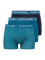 U.S. Polo Assn. Erkek 3Lü Pamuklu Boxer 80515 Yeşil görsel 6