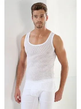 Arma Yıldız Erkek Beyaz File Atlet Arma Yıldız 1121