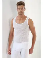 Erkek Beyaz File Atlet Arma Yıldız 1121 Beyaz