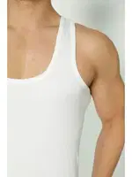 Erkek Beyaz Fitilli Kaşkorse Atlet Arma Yıldız 1187 Beyaz detay görünüm