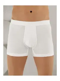 Arma Yıldız Erkek Beyaz Penye Likralı Boxer Arma Yıldız 1144