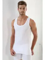 Erkek Beyaz Premium Atlet Arma Yıldız 1001 Beyaz