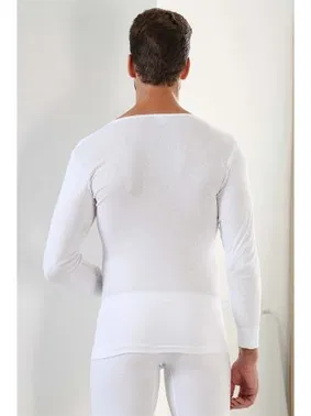 Arma Yıldız Erkek Beyaz Ribana Uzun Kol V Yaka Badi Arma Yıldız 1127 - Alternatif Görünüm