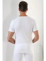 Erkek Beyaz Ribana V Yaka Fanila Arma Yıldız 1155 Beyaz detay görünüm