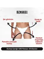 Erkek Beyaz String  Darkzone DZN6651 görsel 5