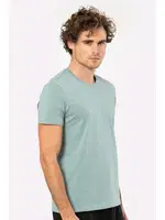 Yeşil Kısa Kollu Bisiklet Yaka Likralı Erkek T-shirt 1331 YEŞİL1 detay görünüm