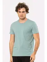 Yeşil Kısa Kollu Bisiklet Yaka Likralı Erkek T-shirt 1331 YEŞİL1 farklı açı