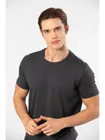 Bisiklet Yaka Kısa Kollu Erkek T-shirt Cacharel 2169 Antrasit farklı açı