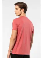 Kısa Kollu Bisiklet Yaka Erkek T-shirt Cacharel 2169 Mercan farklı açı