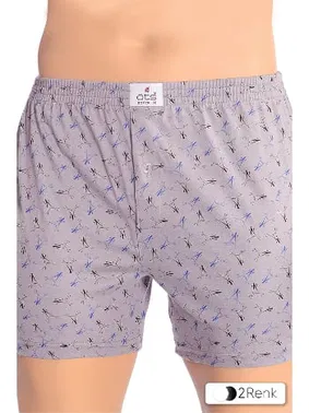 Öts İç Giyim Erkek Boxer Desenli Süprem %100 Pamuk ÖTS 2651