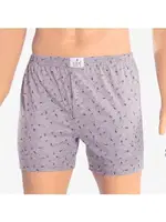 Erkek Boxer Desenli Süprem %100 Pamuk ÖTS 2651 Gri görsel 4