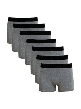 Darkzone Erkek Boxer Gri 7'Li Set Darkzone DZN7777GR