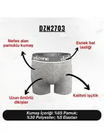 Erkek Boxer Gri Pamuklu Darkzone DZN2703 farklı açı