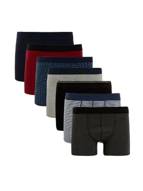 Darkzone Erkek Boxer Karışık Renkli 7'Li Set Darkzone DZN7777