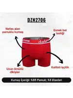 Erkek Boxer Kırmızı Pamuklu Darkzone DZN2706 görsel 4