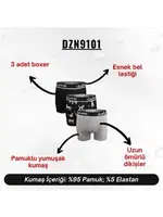 Erkek Boxer Pamuklu 3'Lü Set Darkzone DZN9101 farklı açı