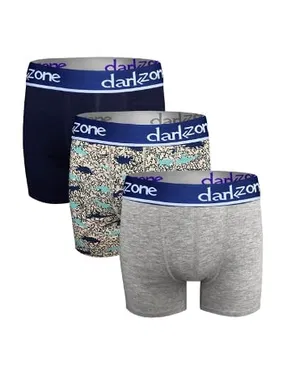 Darkzone Erkek Boxer Pamuklu 3'Lü Set Darkzone DZN9105