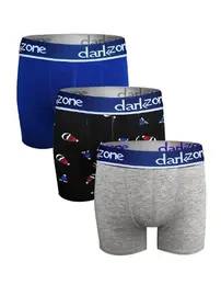 Darkzone Erkek Boxer Pamuklu 3'Lü Set Darkzone DZN9106