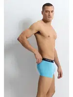 Erkek Boxer Pamuklu Mavi Strech Cotton Wooster W-039 - 3 Adet Mavi detay görünüm
