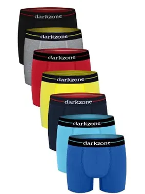Darkzone Erkek Boxer Renkli 7'Li Set Darkzone DZN7777RNK
