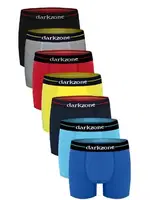 Erkek Boxer Renkli 7'Li Set Darkzone DZN7777RNK