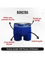 Erkek Boxer Saks Mavi Pamuklu Darkzone DZN2705 görsel 4