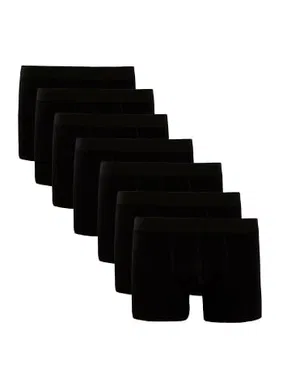 Darkzone Erkek Boxer Siyah 7'Li Set Darkzone DZN7777SY