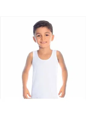 Öts İç Giyim Erkek Çocuk Atlet Paketi Ribana %100 Pamuk ÖTS 7005 - 6 ADET