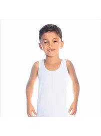 Öts İç Giyim Erkek Çocuk Atlet Paketi Ribana %100 Pamuk ÖTS 7005 - 6 ADET