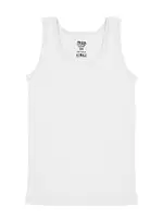 Erkek Çocuk Atlet Ribana Renk Yaş Seçenekleri ÖTS 7005 - 6 ADET Beyaz