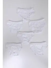 Arma Yıldız Erkek Çocuk Beyaz Pamuklu Külot 6lı Paket Arma Yıldız 5525 - 6 ADET