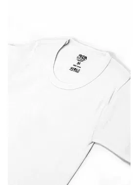 Öts İç Giyim Erkek Çocuk Bisiklet Yaka T-shirt %100 Pamuk ÖTS 7009 - 6 ADET