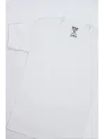 Erkek Çocuk Bisiklet Yaka T-shirt %100 Pamuk ÖTS 7009 - 6 ADET Beyaz farklı açı