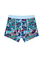 Erkek Çocuk Boxer Araba Serisi ÖTS 7704 - 6 ADET Mavi görsel 4