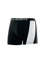 Erkek Çocuk Boxer şerit Kumaş Detaylı Likralı ÖTS 7266 - 6 ADET Siyah detay görünüm