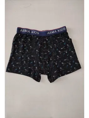 Arma Yıldız Erkek Çocuk Desenli Likralı Boxer 3'lü Paket Arma Yıldız 5541 - 3 ADET - Alternatif Görünüm