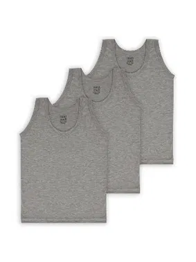 Arma Yıldız Erkek Çocuk Gri Atlet 3lü Paket %100 Pamuklu Penye Arma Yıldız 5548 - 3 ADET