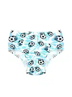 Erkek Çocuk Külot Likralı Baskılı %96 Pamuk ÖTS 7322 - 6 ADET Beyaz