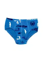 Erkek Çocuk Külot Likralı Baskılı %96 Pamuk ÖTS 7322 - 6 ADET Mavi görsel 4