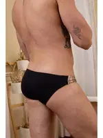 Erkek Desenli Deri Slip  Darkzone DZN6929 görsel 4