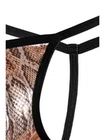 Erkek Desenli Deri String  Darkzone DZN6699 farklı açı