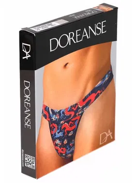 Doreanse Erkek Fantezi Renkli Ejderha Desenli Jockstrap String Doreanse 1026 - Alternatif Görünüm