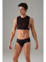 Doreanse Erkek Fantezi Transparan File Kısa Atlet Doreanse 2013