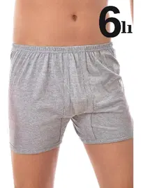 Arma Yıldız Erkek Gri Arjantin Paçalı Boxer 6lı Paket Arma Yıldız 1005 - 6 ADET