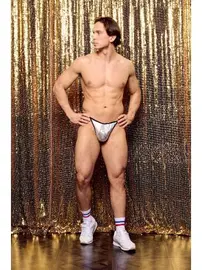 Darkzone Erkek Gri Deri String  Darkzone DZN6693