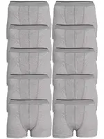 Erkek Gri Likralı Boxer 10lu Paket Arma Yıldız 1144 - 10 ADET Gri farklı açı