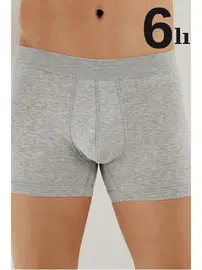 Arma Yıldız Erkek Gri Likralı Boxer 6'li Paket Arma Yıldız 1144 - 6 ADET