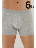 Erkek Gri Likralı Boxer 6'li Paket Arma Yıldız 1144 - 6 ADET Gri