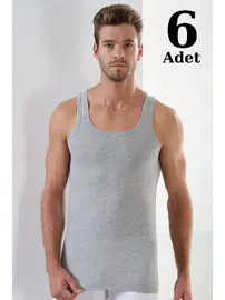 Arma Yıldız Erkek Gri Penye Atlet 6lı Paket Arma Yıldız 1107 - 6 ADET